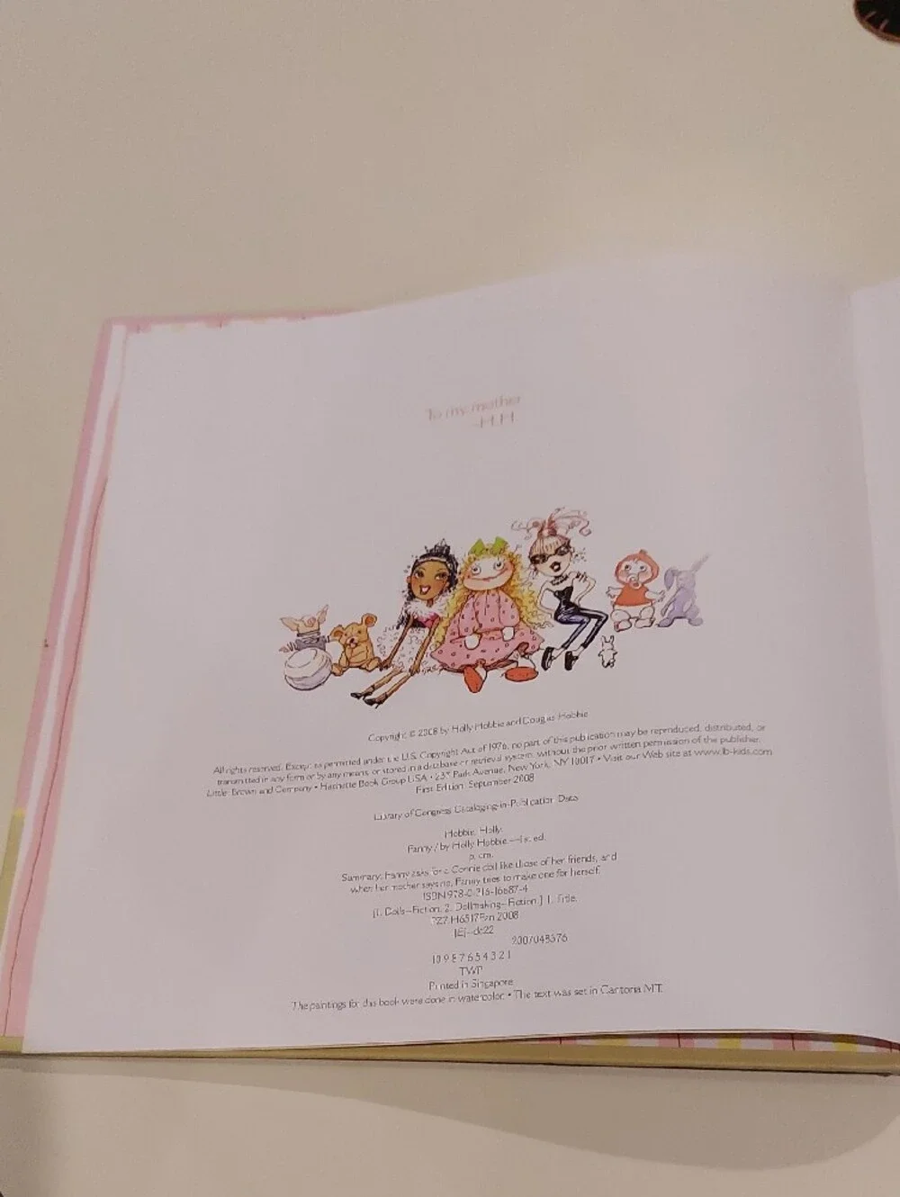 Fanny By Holly Hobbie - Hardcover Book - First Edition 2008